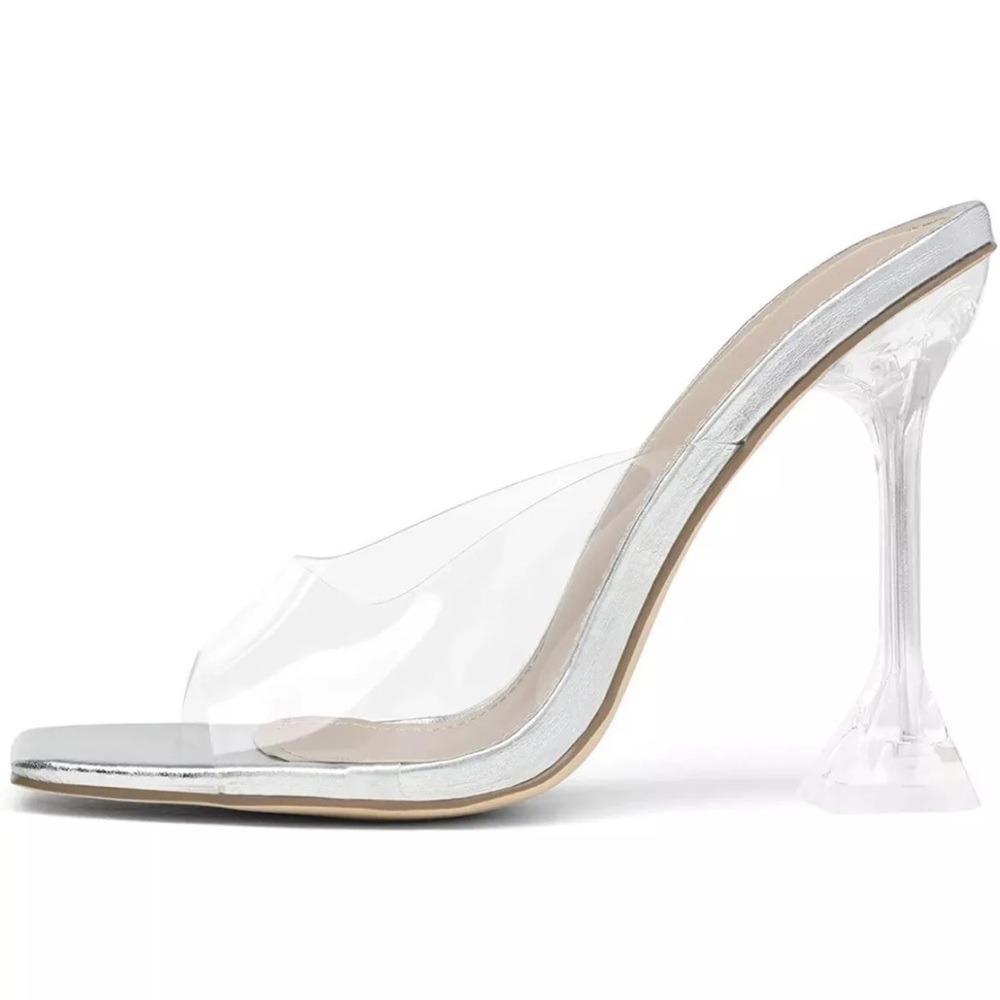 Dream Pairs mule clear heels